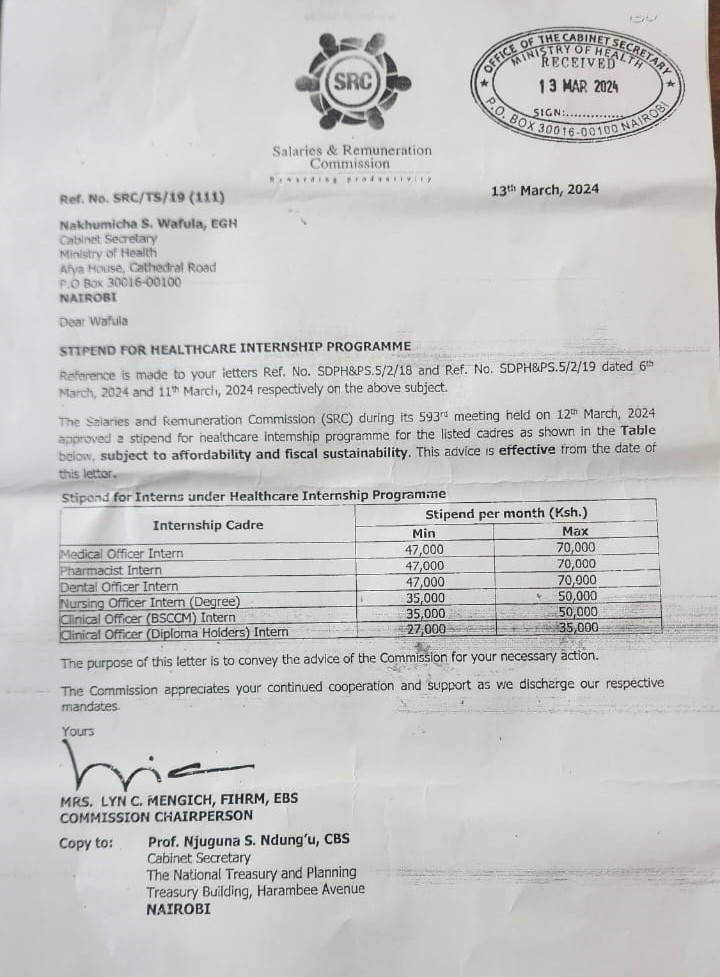 Leaked Document Reveals Stipends for Healthcare Interns: Disparity Sparks Controversy.