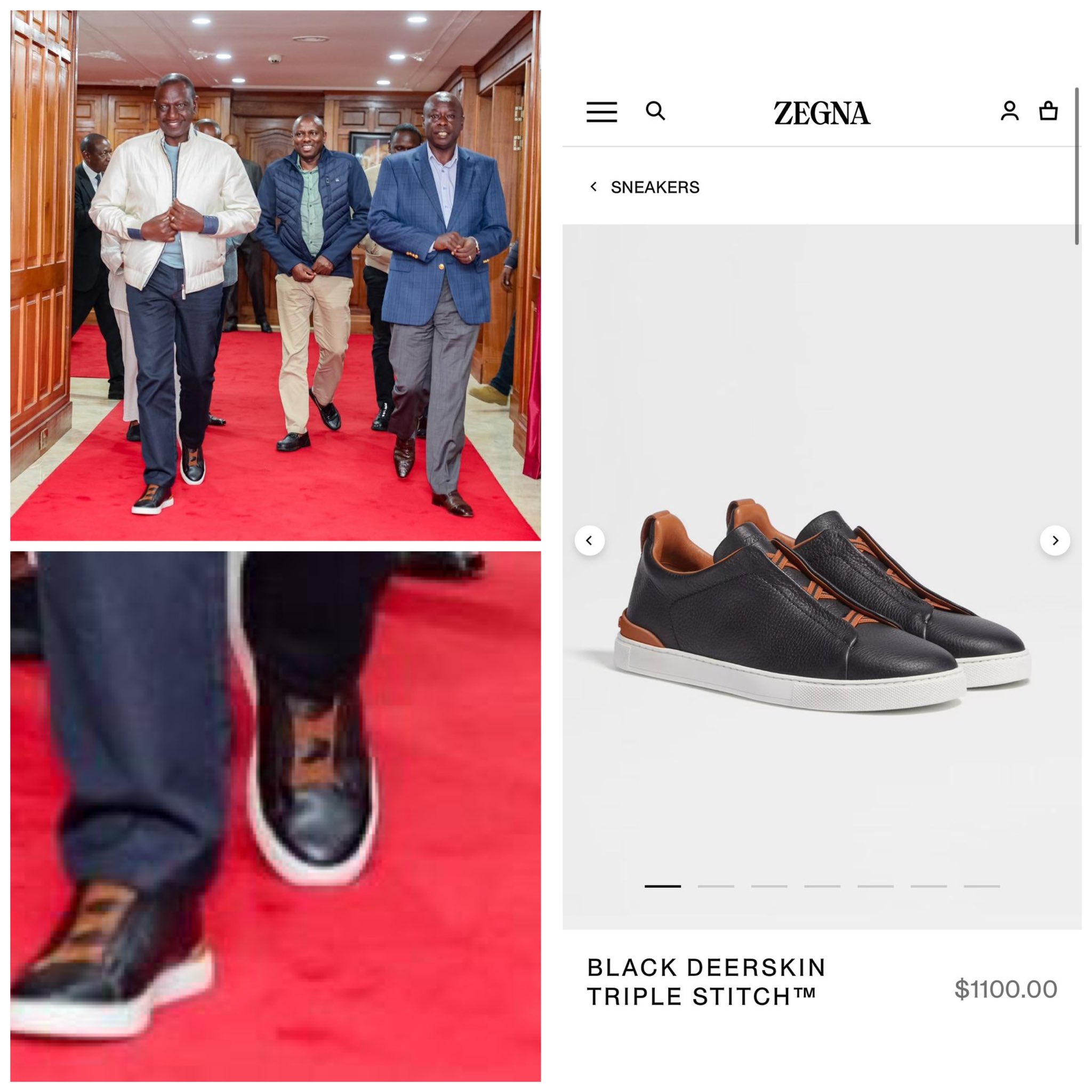 President William Ruto Faces Backlash Over Expensive Shoes Amid Economic Challenges