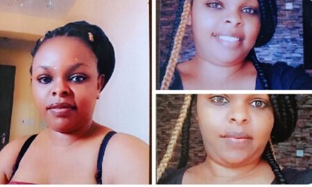 Woman, 35, on the run after stabbing boyfriend three times on chest.