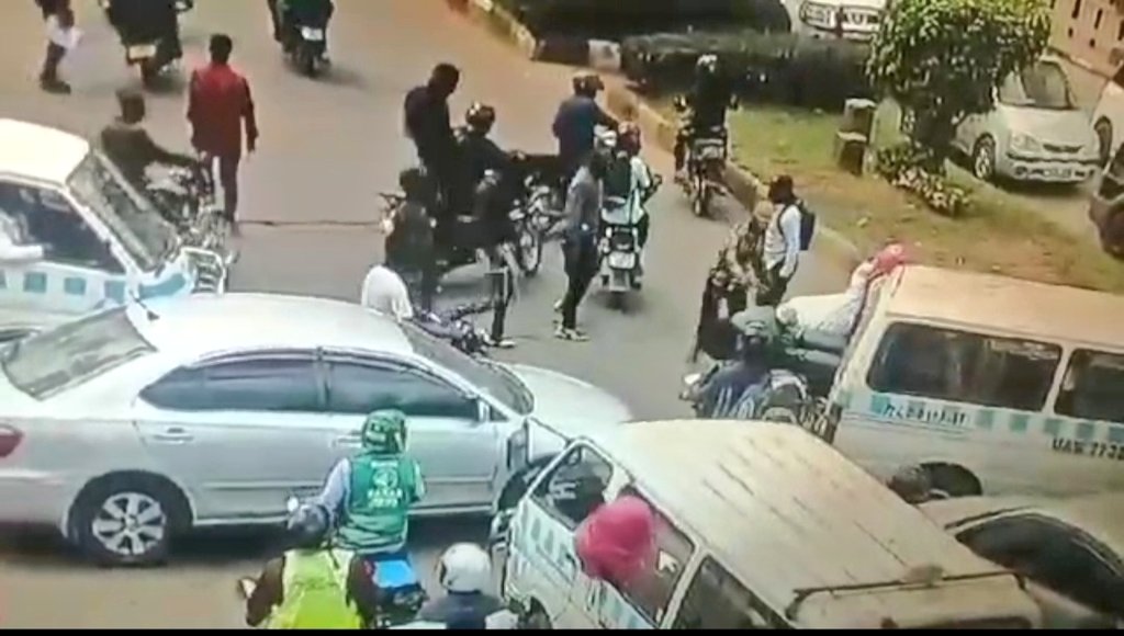 Man cornered, beaten and robbed at gunpoint.