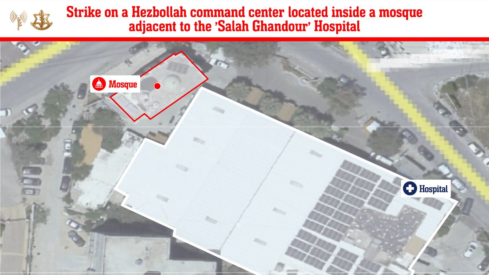 Israeli Air Force Targets Hezbollah Terrorists Operating from Mosque Near Lebanese Hospital: Civilian Lives in the Balance