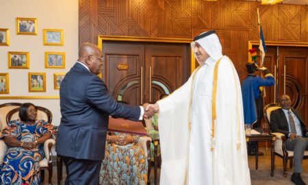 Historic Diplomatic Exchange: Ghana's President Nana Akufo-Addo Welcomes New Qatari Ambassador Amid Growing Ties"