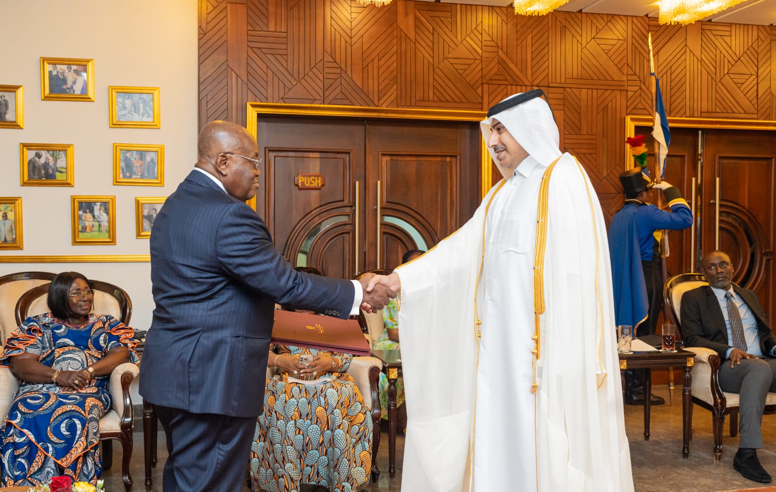 Historic Diplomatic Exchange: Ghana's President Nana Akufo-Addo Welcomes New Qatari Ambassador Amid Growing Ties"