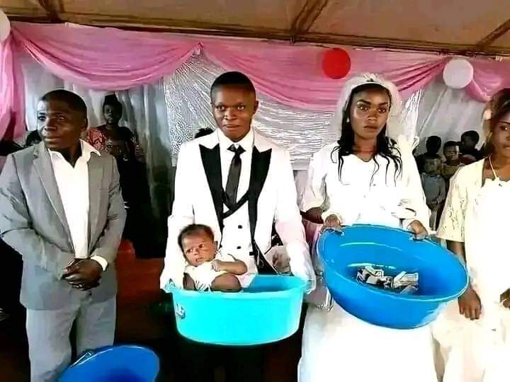 Chaos Erupts at Big Tree Center Wedding as Groom’s Side Chick Surprises Guests with Baby Reveal