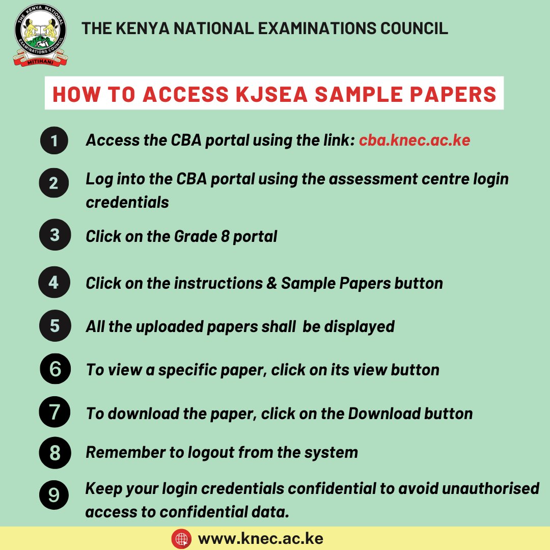 KNEC: KJSEA Sample Papers Now Available Online