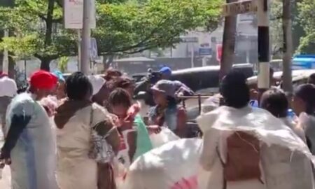 Women in Sacks Protest in Nairobi Over Rising Abductions