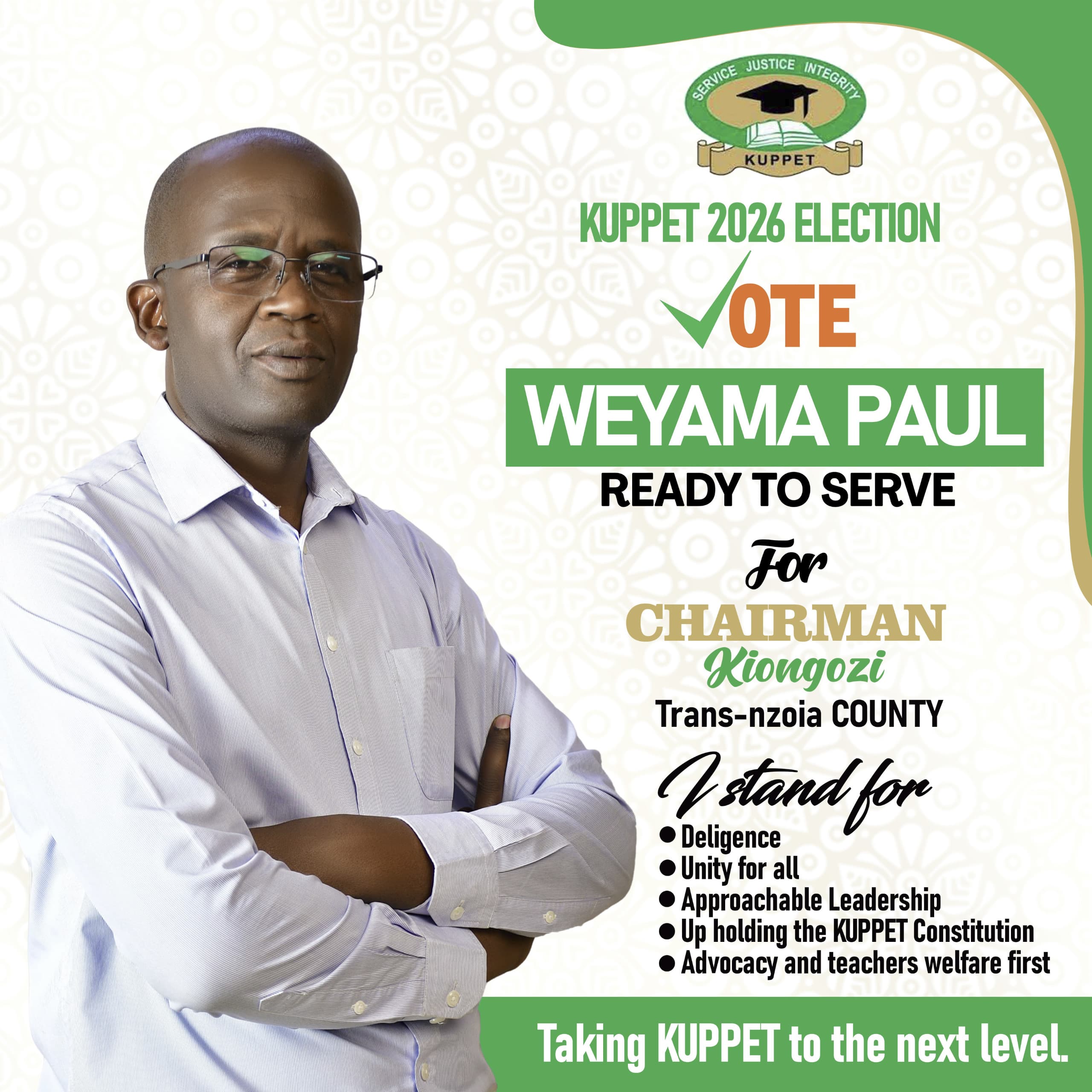 Weyama Paul Vows to Transform KUPPET Leadership in 2026!