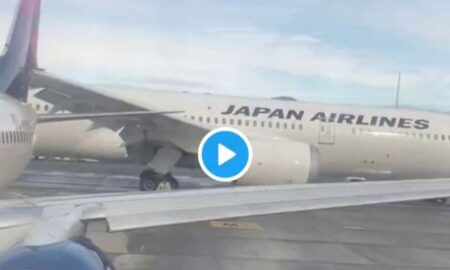 Japan Airlines Jet Slices Delta Plane’s Tail in Seattle Collision