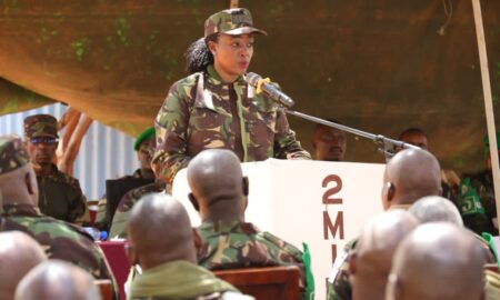 A photo of interior CS during a visist to kenya troop in somalia